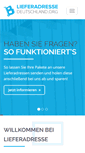 Mobile Screenshot of lieferadresse-deutschland.org